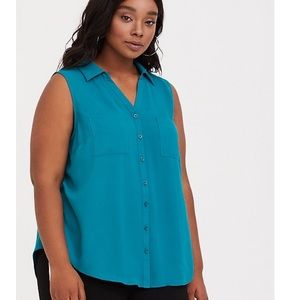 TORRID Harper Georgette sleeveless blouse